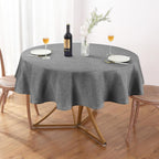Textured Polyester Tablecloth Rectangle 52x70 Waterproof Spill-Proof Wipeable Table Cloth Wrinkle Free Dining Table Cover for Birthday Farmhouse Spring Tablecloths Up to 36‘'X54''