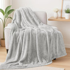 Plush Fuzzy Fleece Throw Blanket Extra Large, Super Soft, Fluffy and Warm Blankets for Couch, Bed, All Season Use (50x70 Inches, Pink)