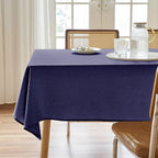 Textured Polyester Tablecloth Rectangle 52x70 Waterproof Spill-Proof Wipeable Table Cloth Wrinkle Free Dining Table Cover for Birthday Farmhouse Spring Tablecloths Up to 36‘'X54''