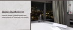 No Hook Slub Textured Shower Curtain with Snap in Liner - Black Fabric Outer Curtain & Waterproof Inner Liner, Hotel Style with See Through Top Window, 71x74 in