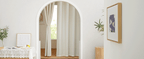 Natural Linen Curtains 84 inch Long 2 Panels Set, Grommet Top Thick Linen Burlap Semi Sheer Vertical Drapes Privacy Assured with Light Filtering for Bedroom/Living Room, W55 x L84