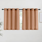 Natural Linen Curtains 84 inch Long 2 Panels Set, Grommet Top Thick Linen Burlap Semi Sheer Vertical Drapes Privacy Assured with Light Filtering for Bedroom/Living Room, W55 x L84