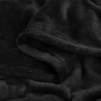Fleece Blanket Black Throw Blankets for Couch & Bed, Luxury Plush Cozy Fuzzy Blanket 50x60 inches, Super Soft Warm Lightweight Throw Blanket for Travel Camping