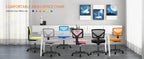 Small Office Desk Chair, Ergonomic Low-Back Mesh Rolling Work Swivel Chairs with Wheels, Armless Comfortable Seat Lumbar Support for Home, Bedroom, Study, Student, Adults,Classic Black