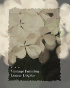 Gold Framed Vintage Wall Art for Living Room, Flowers Painting Canvas Prints Shelf Decor for Kitchen, Aesthetic Bedroom Wall Art, Christmas Gifts for Friends or Family (White Hydrangea 8"x10")