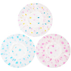 Shower Cap, 3 Pcs Waterproof Reusable Shower Caps Bath Hair Hat for Women Men Kids