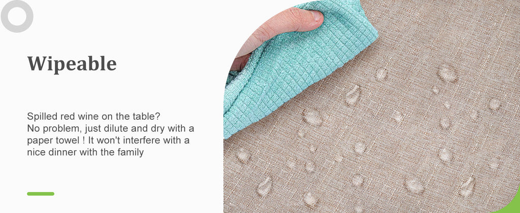 Textured Polyester Tablecloth Rectangle 52x70 Waterproof Spill-Proof Wipeable Table Cloth Wrinkle Free Dining Table Cover for Birthday Farmhouse Spring Tablecloths Up to 36‘'X54''