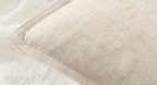 MIULEE Decorative Linen Euro Sham Pillow Covers 24x24 Natural Beige Boho Farmhouse Neutral Couch Throw Pillows for Bed Pack of 2 Accent Modern Pillowcase Sofa Livingroom Home Decor